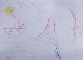2. Boat upon the Rough Seas